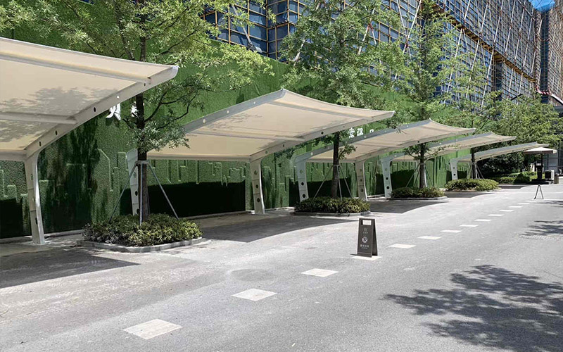 连云港车棚安装施工案例