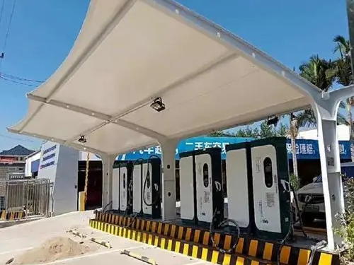 膜结构停车棚湖州案例