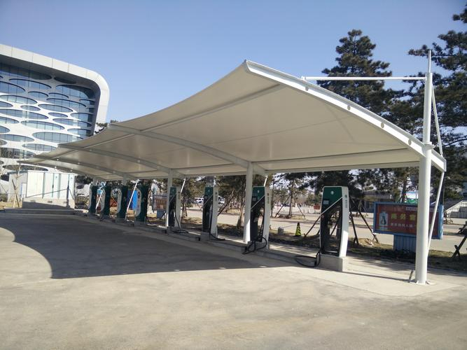 安徽阜阳膜结构车棚案例