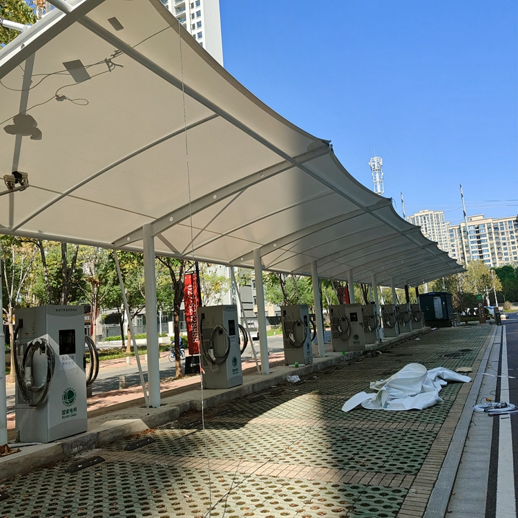 重庆车棚定制安装案例