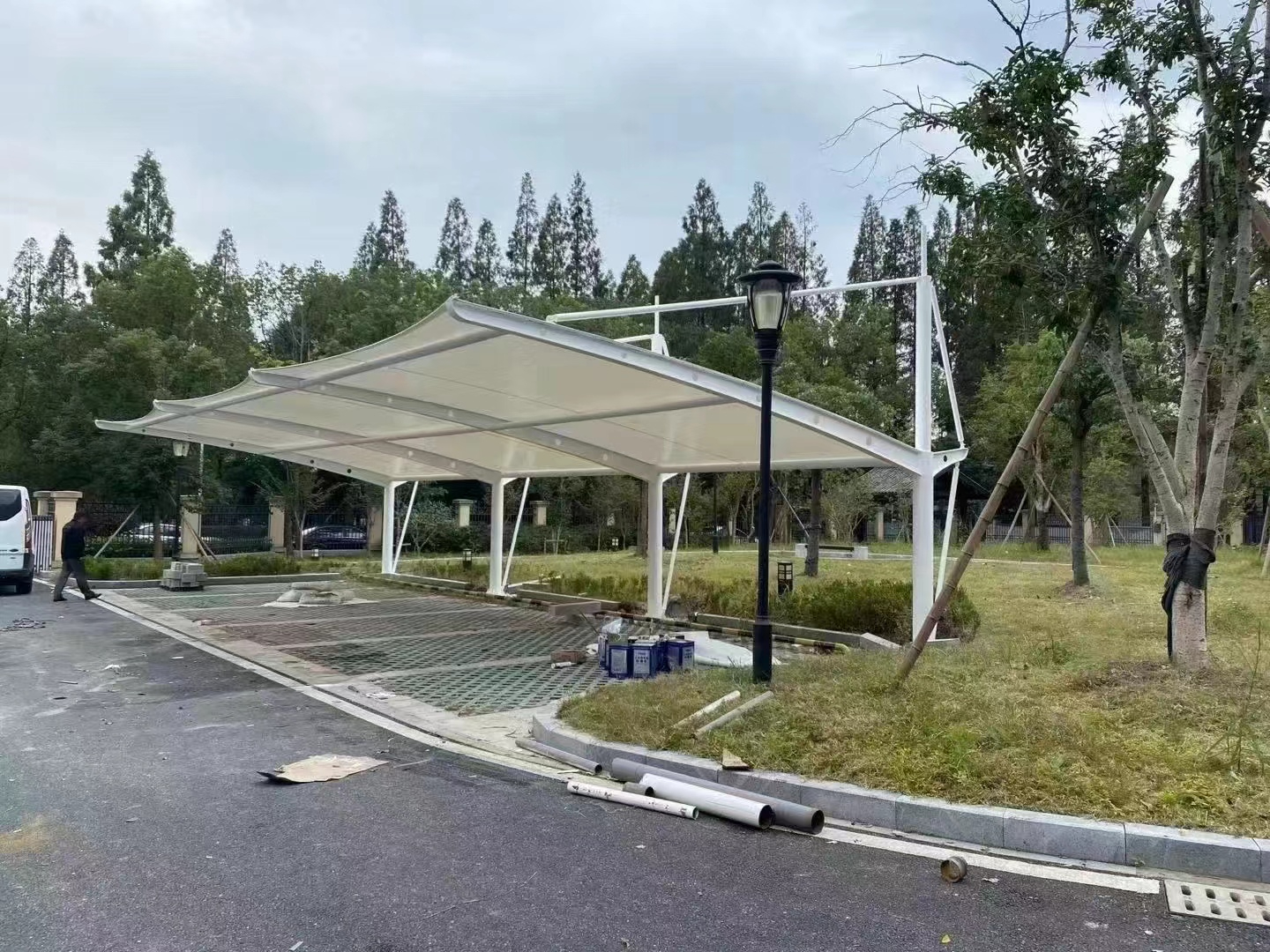 南京车棚安装案例